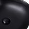 Накладна раковина Qtap Kolibri 41x41 Matt black з донним клапаном QT10112144MBMB