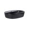 Накладна раковина Qtap Scorpio 50x38 Matt black з донним клапаном QT142202MBMB