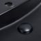 Накладна раковина Qtap Scorpio 50x38 Matt black з донним клапаном QT142202MBMB