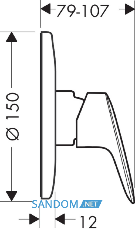 Змішувач для душу Hansgrohe Logis 71666000