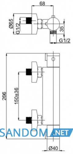 Термостат для душу Rubineta Thermo 12 H20008