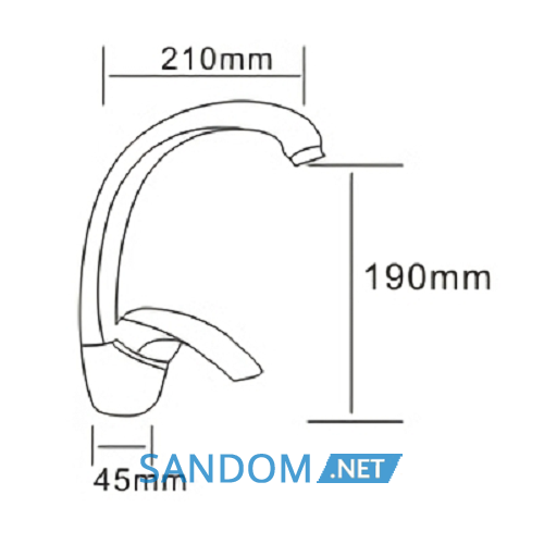 Змішувач для кухні Rozzy Jenori Baron RBZ014-8G