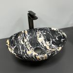 Умывальник накладной VBI PARMA BLACK OPAL GLOSSY 41,5x33,5