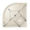 Душовий піддон Lidz Kapielka ST90x90x14 напівкруглий
