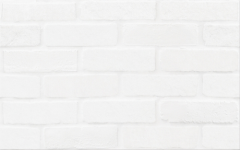 Плитка для стен Cersanit White Bricks Structure 25X40 белая