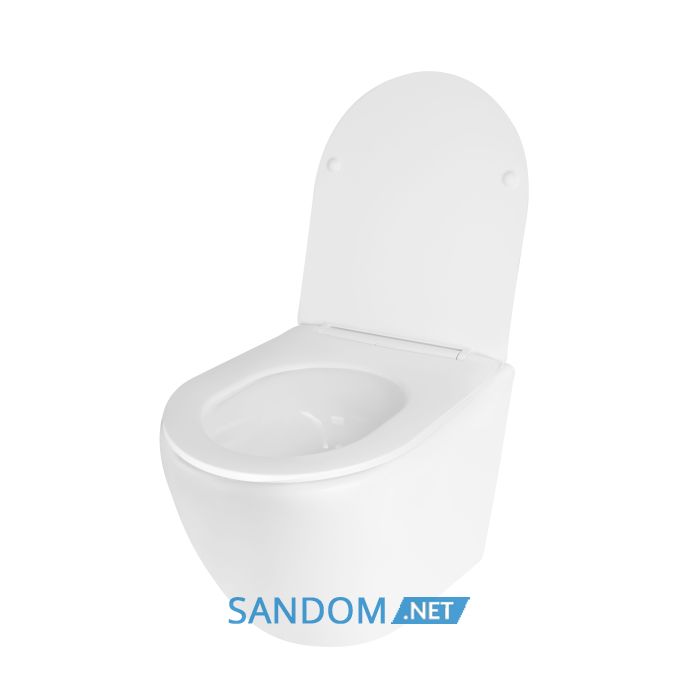 Унитаз подвесной Qtap Jay безободковый Ultra Quiet с сиденьем Soft-close QT07335177W