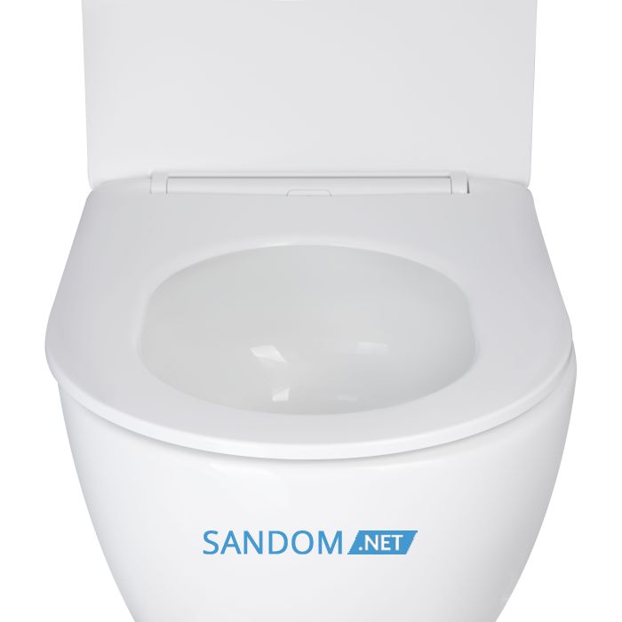 Унитаз подвесной Qtap Jay безободковый Ultra Quiet с сиденьем Soft-close QT07335177W