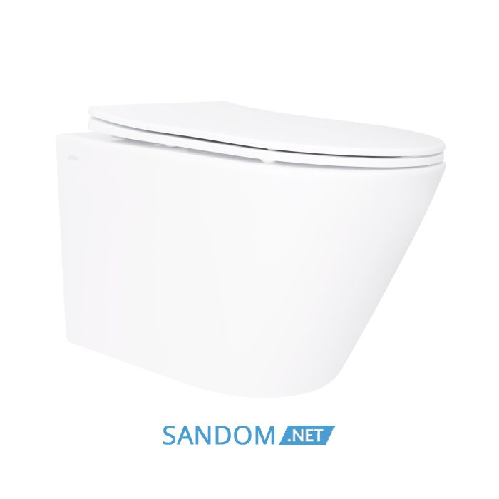 Унітаз підвісний Qtap Swan безобідковий Ultra Quiet з сидінням Soft-close QT16335179W