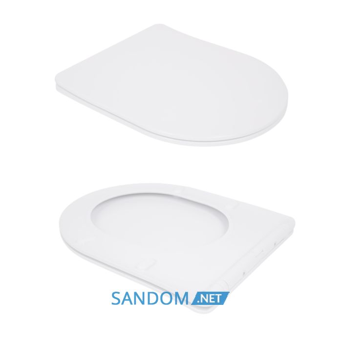 Унітаз підвісний Qtap Swan безобідковий Ultra Quiet з сидінням Soft-close QT16335179W
