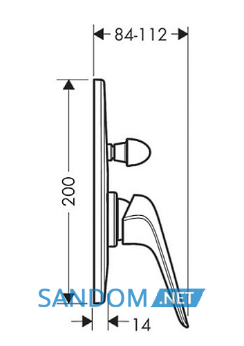 Змішувач для ванни Hansgrohe Novus 71047000