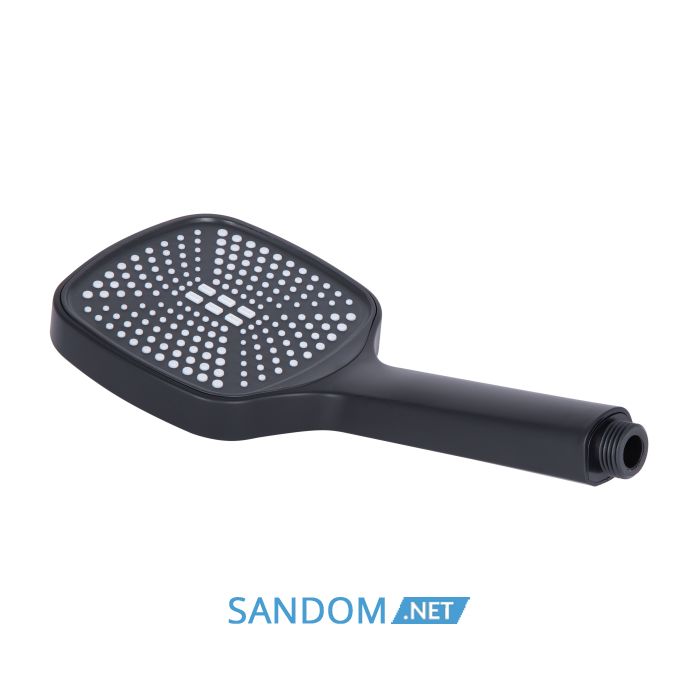 Душова система Lidz Wawel 1030 Black зі змішувачем з виливом