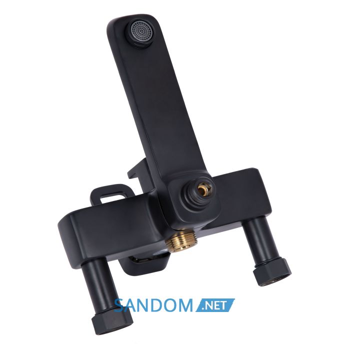 Душова система Lidz Wawel 1030 Black зі змішувачем з виливом