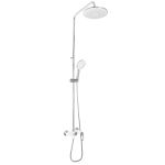 Душевая система Lidz Latwa 1030 White со смесителем с изливом