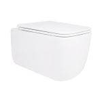 Унитаз подвесной Qtap Gemini Ultra Quiet безободковый с сиденьем Soft-close QT2533076EUQW
