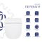 Унітаз підвісний Qtap Gemini Ultra Quiet безобідковий з сидінням Soft-close QT2533076EUQW