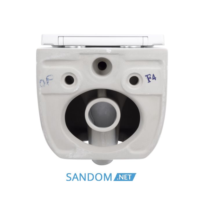 Унітаз підвісний Qtap Gemini Ultra Quiet безобідковий з сидінням Soft-close QT2533076EUQW