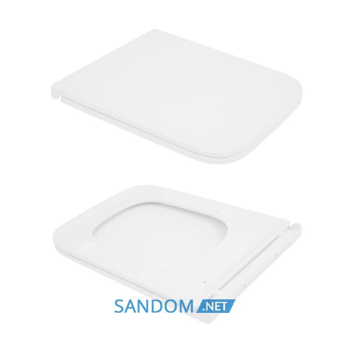 Унітаз підвісний Qtap Gemini Ultra Quiet безобідковий з сидінням Soft-close QT2533076EUQW