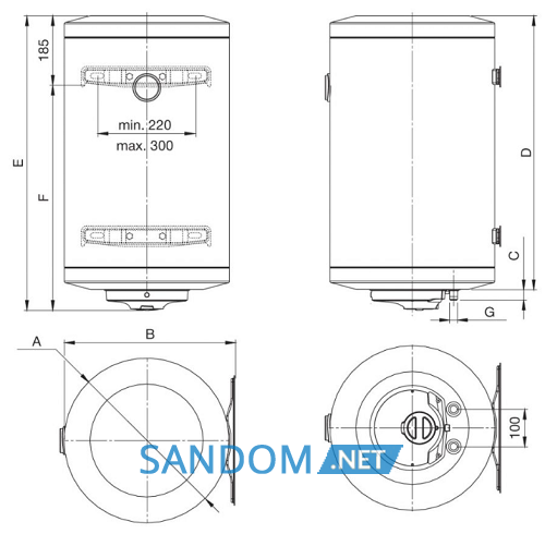Бойлер Bosch Tronic 2000 T 150 В