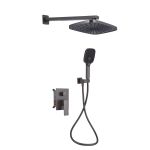 Душевая система для душа Qtap Gemini скрытого монтажа Gunmetal Black PVD