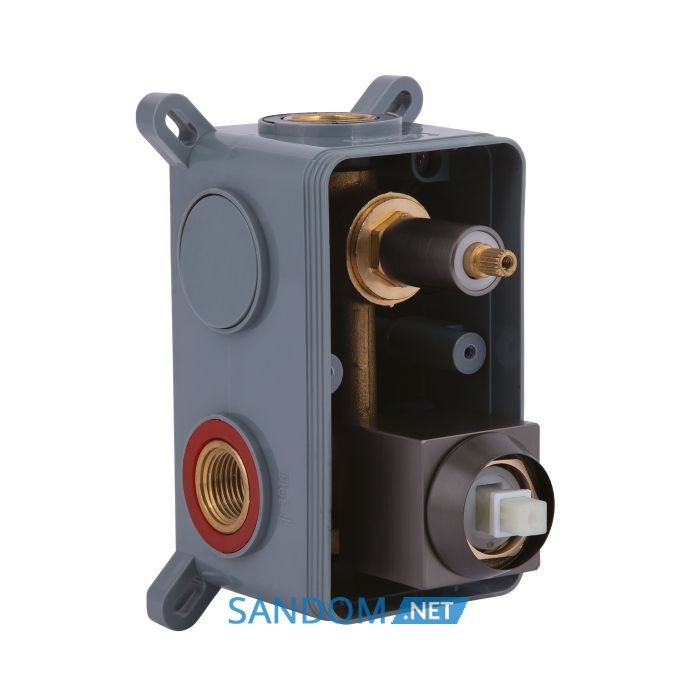 Душова система для душу Qtap Gemini прихованого монтажу Gunmetal Black PVD