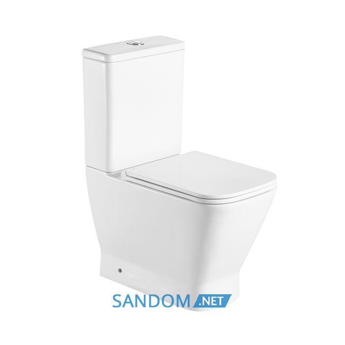 Унітаз-компакт Qtap Cardinal Ultra Quiet безободковий з сидінням Soft-close QT04222168AUQ3W