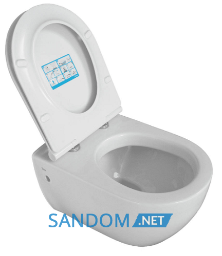Підвісний унітаз CeraStyle City 018700 з кришкою Slim Soft-Close 9SC1061S01