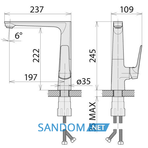Змішувач для кухні Welle Wolf WGM56492