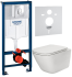 Інсталяція Grohe 38721001 з унітазом Roca Gap Clean Rim із сидінням Slim slow-closing