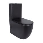 Унитаз-компакт Qtap Robin Ultra Quiet безободковый с сиденьем Soft-Close MATT BLACK