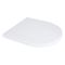 Унитаз компакт Qtap Dove Rimless безободковый с сиденьем Soft-close WHITE QT06228380BW