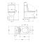 Унітаз моноблок підлоговий Qtap Kolibri Ultra Quiet безобідковий з сидінням Soft-close WHITE QT10226380W