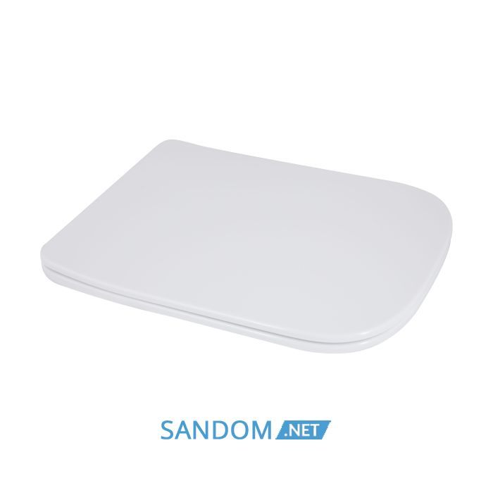 Унітаз моноблок підлоговий Qtap Kolibri Ultra Quiet безобідковий з сидінням Soft-close WHITE QT10226380W