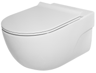 Унитаз подвесной Roca Meridian Rimless A34H24000 с сиденьем Slim