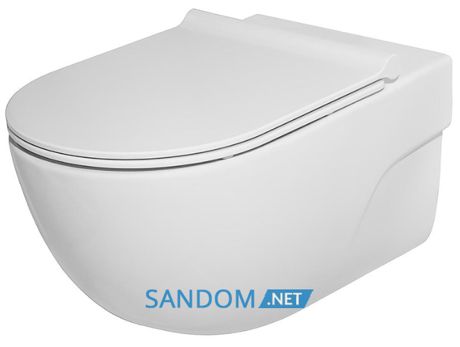 Унітаз підвісний Roca Meridian Rimless A34H24000 із сидінням Slim