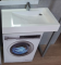 Умивальник над пральною машиною Fancy Marble Shelly 80х50