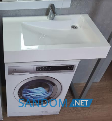 Умивальник над пральною машиною Fancy Marble Shelly 80х50