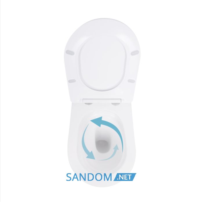 Унитаз подвесной Qtap Robin Ultra Quiet безободковый с сиденьем Soft-close