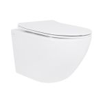 Унитаз подвесной Qtap Jay Ultra Quiet безободковый с сиденьем Soft-close QT07335175W