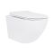 Унітаз підвісний Qtap Jay Ultra Quiet безобідковий з сидінням Soft-close QT07335175W