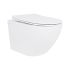 Унітаз підвісний Qtap Jay Ultra Quiet безобідковий з сидінням Soft-close QT07335175W