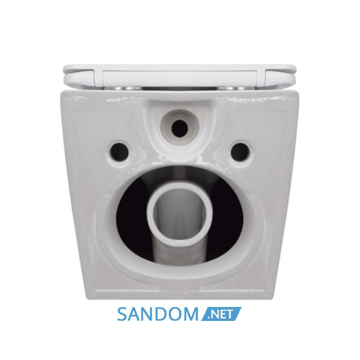 Унітаз підвісний Qtap Jay Ultra Quiet безобідковий з сидінням Soft-close QT07335175W