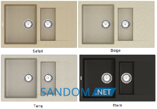 Гранитная мойка Vankor Orman OMP 04.80 785х490х190
