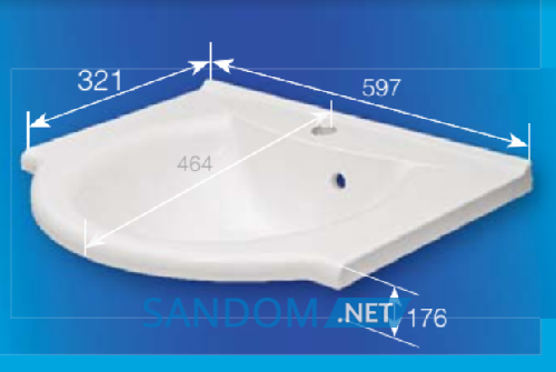 Умывальник Fancy Marble Anna 60x47