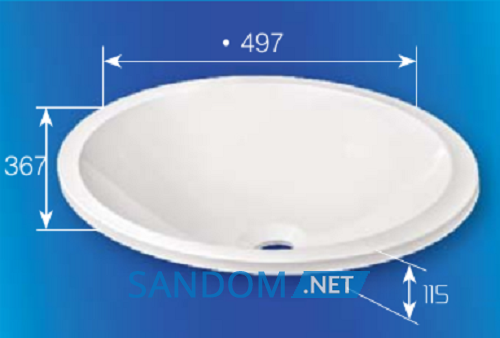 Умивальник Fancy Marble Pat 50х37