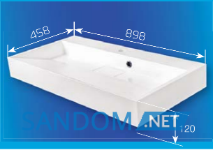 Умивальник Fancy Marble Ashley 90х46