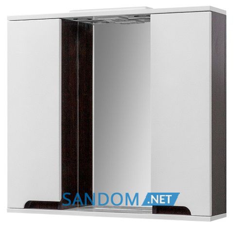 Зеркало в ванную со шкафчиком Van Mebles Verona Wenge 80