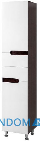 Пенал для ванной Van Mebles Verona Wenge 40 с корзиной для белья