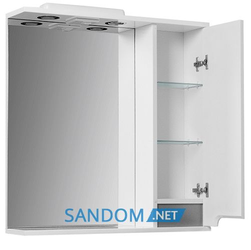 Зеркало в ванную со шкафчиком Van Mebles Verona Grey 60