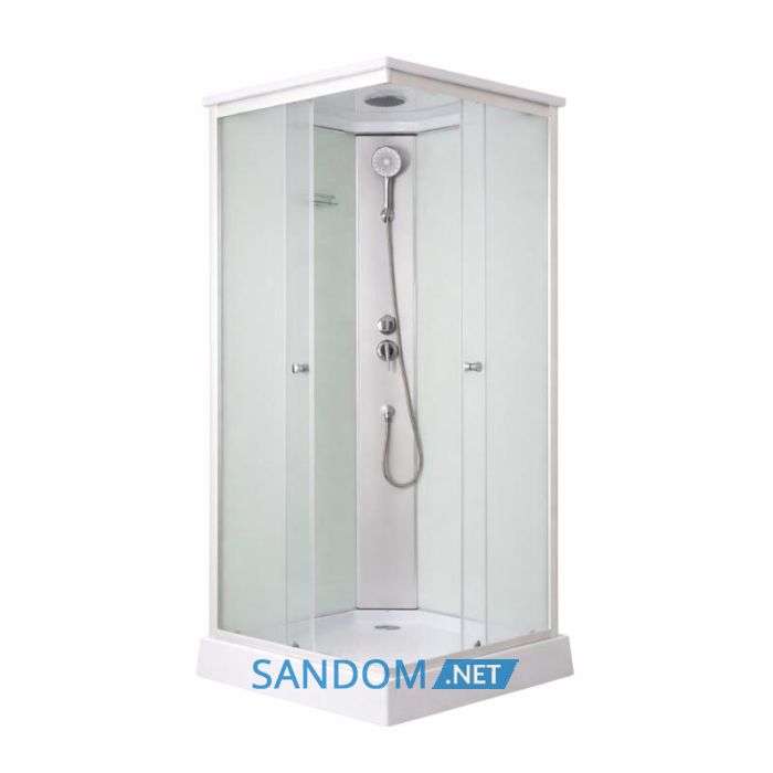 Душевой бокс Lidz Kubis SB90x90.SAT.LOW.FR с низким поддоном