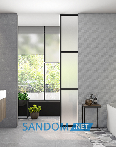 Плитка для стен Saloni Geom Ceniza 25х75